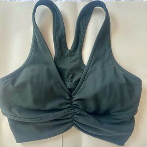 Alo Yoga Wild Thing Bra – Charcoal Green – Size XS – New Without Tags